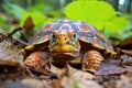 close up of an eastern box turtle in its habitat Royalty Free Stock Photo