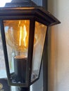 Close up of edison style lightbulb Royalty Free Stock Photo
