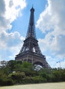 Close up of the Eiffel Tower