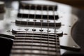 Close up of electric guitar element Royalty Free Stock Photo