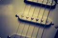Close up of electric guitar element Royalty Free Stock Photo
