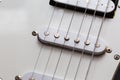 Close up of electric guitar element Royalty Free Stock Photo