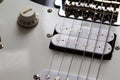 Close up of electric guitar element Royalty Free Stock Photo