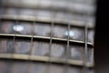 Close up of electric guitar element Royalty Free Stock Photo