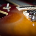 Close-up of an electric guitar Royalty Free Stock Photo