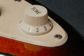 close up. electric guitar. tone control pot Royalty Free Stock Photo