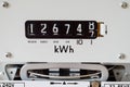 Close-up of electric meter Royalty Free Stock Photo