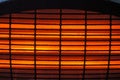 Close up of a electric patio heater
