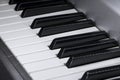 Close-up of electric piano keys Royalty Free Stock Photo