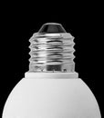 Close-up of electrical lamp socle Royalty Free Stock Photo