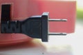 Close up of an electrical plug Royalty Free Stock Photo