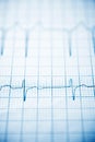 Electrocardiogram close up