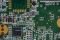 Close-up of an electronic circuit board Royalty Free Stock Photo