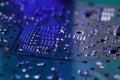 Close-up of electronic circuit board Royalty Free Stock Photo