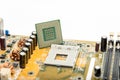 Close up of electronics circuit mainboard board Royalty Free Stock Photo