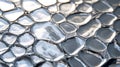 Close-Up of Electroplated Platinum Surface with Mirror-Like Effect Royalty Free Stock Photo