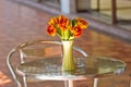 Close up elegance flower bouquet on table Royalty Free Stock Photo