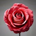 close up of an elegant and beautiful red rose