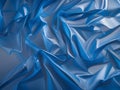 close up elegant blue silk background Royalty Free Stock Photo