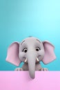 Close-up of elephant head. Royalty Free Stock Photo