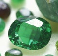 Close up of emeralds created using generative ai technology