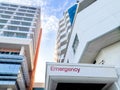 Close up of the emergency hospital building Royalty Free Stock Photo