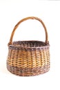 Close up of empty basket in natural color. Royalty Free Stock Photo