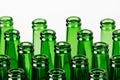 Green Beer Bottles Isolated on a white background Royalty Free Stock Photo