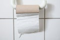 Close-up Of Empty Toilet Paper Roll Royalty Free Stock Photo