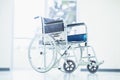 Empty wheelchair in the Hospital Royalty Free Stock Photo