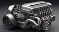 close-up of a engine of a car, car engine, engine background, car engine wallpaper