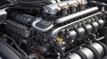 close-up of a engine of a car, car engine, engine background, car engine wallpaper