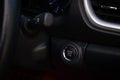 Close up engine car start button. Start stop engine modern new car button,Makes it easy to turn your auto mobile on and off. a key