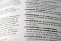 Close Up Of English Dictionary Page With Word - Compliance Royalty Free Stock Photo
