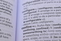 Close Up English Dictionary Page With The Word Reference Of - configurable Royalty Free Stock Photo