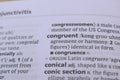 Close Up Of English Explanation Dictionary Word Of - congruent Royalty Free Stock Photo