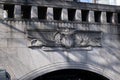 Close up of entrance to Birkenhead Tunnel Liverpool Merseyside March 2020