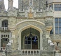 Close up of entrance to famous Casa Loma brick mansion. Toronto, Canada Royalty Free Stock Photo