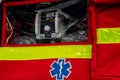 Close-up of equipment for ambulances Royalty Free Stock Photo