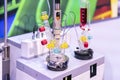 Close up equipment lab set of process fractional distillation for element check analysis or research for chemical experiment for Royalty Free Stock Photo