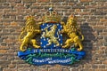 Close-up of escutcheon of the Dutch royal family Royalty Free Stock Photo