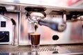 Close-up of espresso maker with coffee
