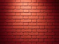 Warmly lit red brick wall texture background Royalty Free Stock Photo