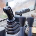Excavator Control Levers and Joysticks Royalty Free Stock Photo