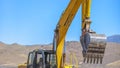 Close up of an excavator in Eagle Mountain Utah Royalty Free Stock Photo