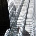 Close up of Exchange Place - modern Boston skyscraper. Royalty Free Stock Photo