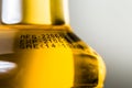 Close up expiration date on beer bottl Royalty Free Stock Photo