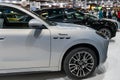 close-up of exterior design details of the luxury SUV Maserati Grecale