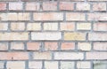 Close Up of an Exterior Orange Brick colorful Wall Royalty Free Stock Photo