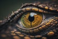 A close up of an eye of a crocodile Royalty Free Stock Photo